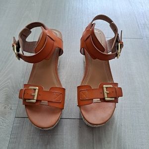 Brown Wedge Sandals